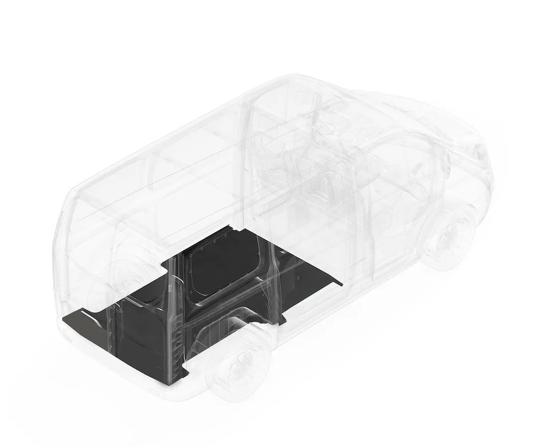 732-043-7621 – LEGEND FLEET Cargo Area Liner, Black Direct Fit Flat Edges Rubber Non-Skid 1 Piece